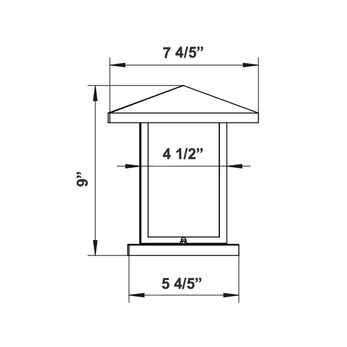 Westgate PML-S 12W LED Pier-Mount Light, CCT Selectable