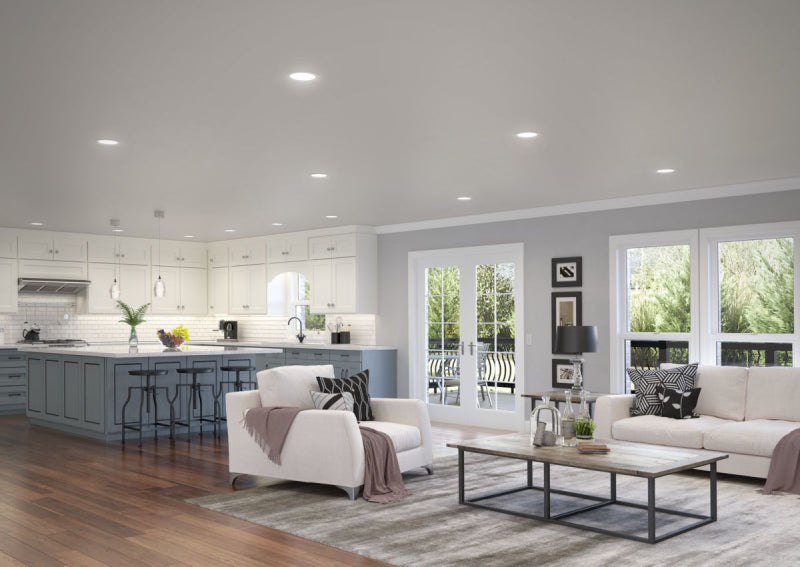 Halo HLBQL4069FSE010-6PK 4" QuickLink Low Voltage 0-10V Canless Downlights (6-Pack Kit Including Driver)