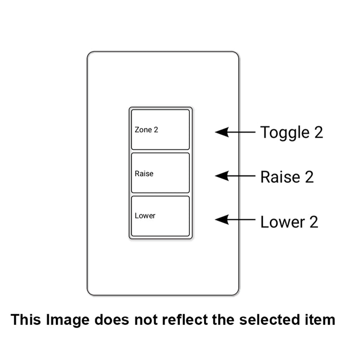 Greengate RC-3TLB-Z2D-W Room Controller Wallstation, 3 Large Buttons