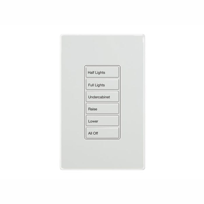 Greengate RC-5TSB-OS2-W Room Controller Wallstation, 5 Small Buttons