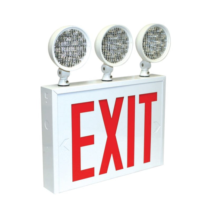 AtLite RCS283LED 3 Heads Exit/Emergency Combo, Double Face