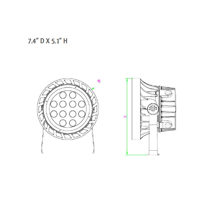 Westgate TC-FL-12V 36W LED Smart Flood Light