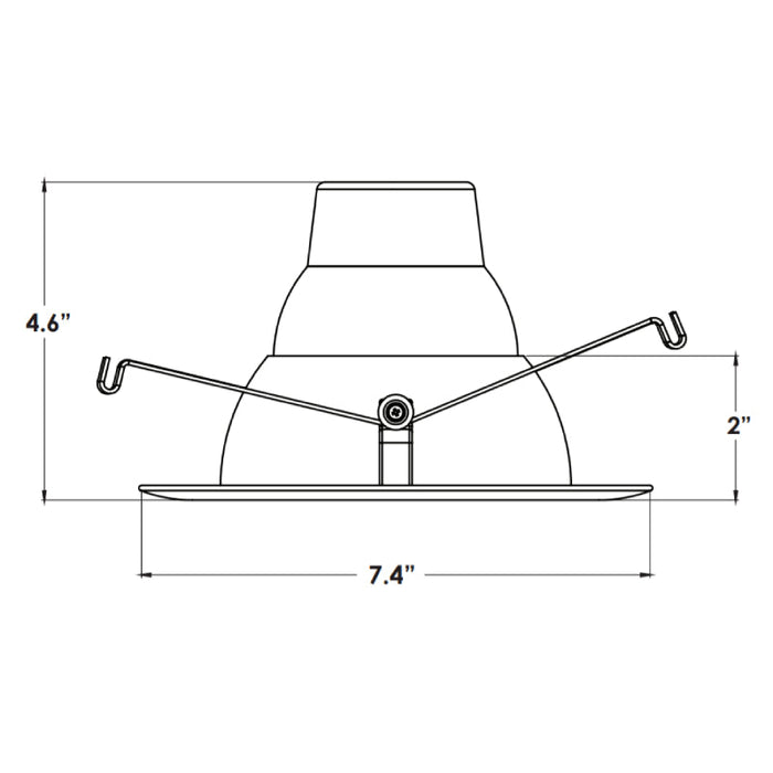 Elite RL627 5"/ 6" 14W LED Recessed Retrofit Reflector, 3000K, 950 Lumen, 120V
