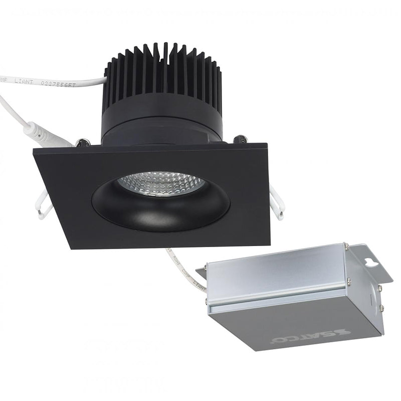 Satco 3" 12W LED Direct Wire Square Gimbal Downlight, 3000K