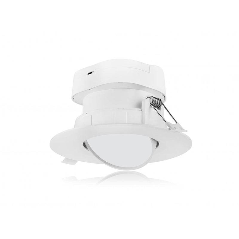 Satco S11708 4" 7W LED Direct Wire Gimbal Downlight, 2700K