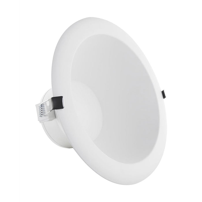 Satco S11811 6" 23W Commercial LED Downlight Retrofit with Color Quick Technology, White Reflector