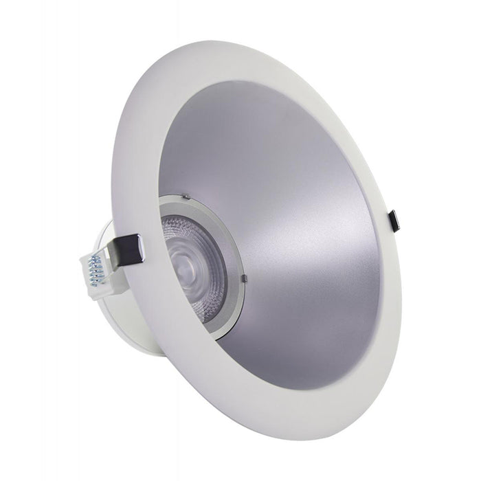 Satco S11815 6" 23W Commercial LED Downlight Retrofit with Color Quick Technology, Silver Reflector