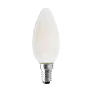 Satco S12117 4.5W B11 LED Filament Bulb, E14 Base, 3000K, Frost