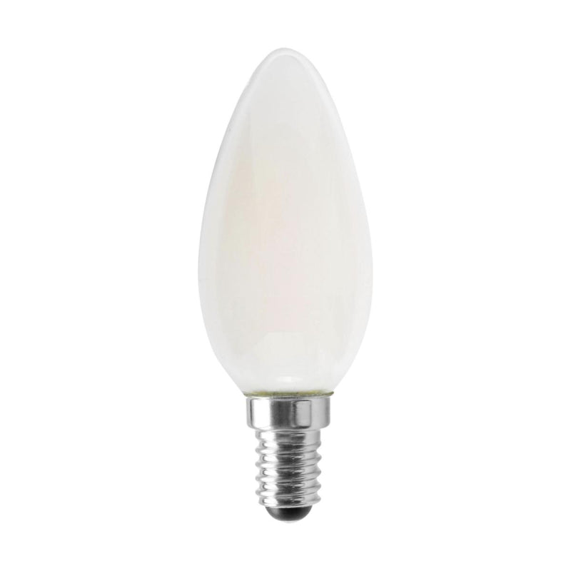 Satco S12118 4.5W B11 LED Filament Bulb, E14 Base, 4000K, Frost