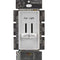 Lutron S2-LFSQ Skylark 1.5 Amp Single Pole Dual Slide Fan Control And Dimmer