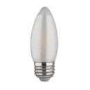 Satco S22703 2W C11 Dimmable LED Bulb, E26 Base, 2700K, Satin Spun - Carded