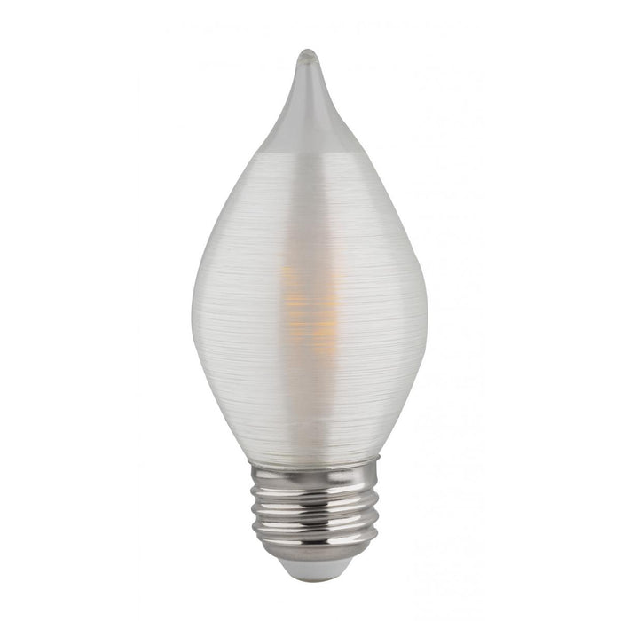 Satco S22713 4W C15 Dimmable LED Bulb, E26 Base, 2700K, Satin Spun - Carded