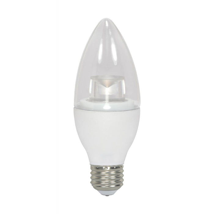 Satco S28575 3.5W B11 LED Bulb, E26 Base, 3000K, Clear