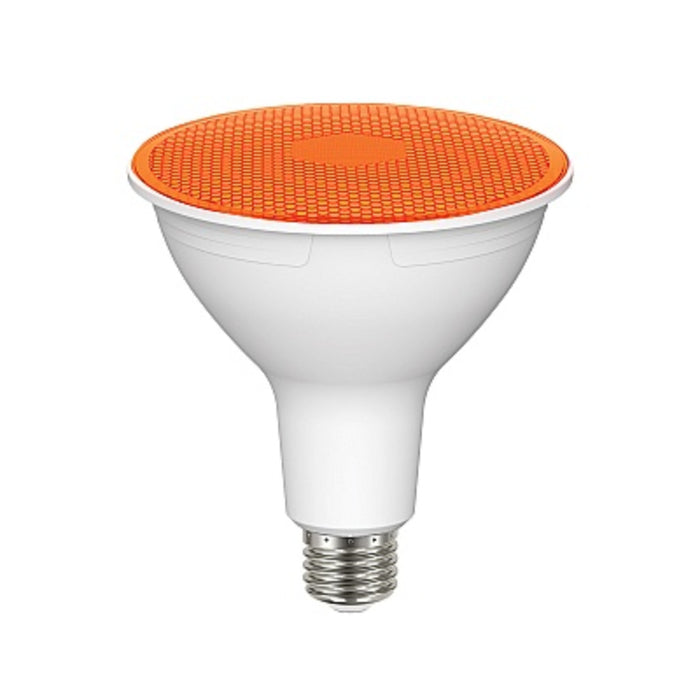 Satco S29483 11.5W PAR38 Colored LED Bulb, 90° Beam, Amber