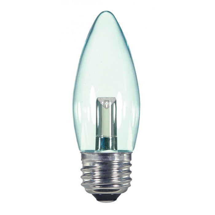 Satco S9154 1.4W B11 LED Bulb, E26 Base, 2700K, Clear - Carded