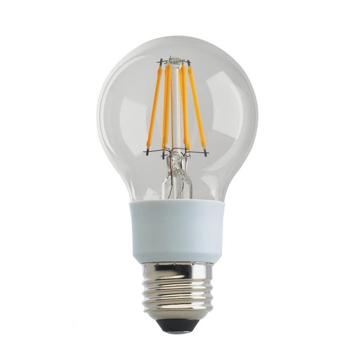 Satco S9845 9W A19 Dimmable LED Filament Bulb - E26 Base, 2700K, Clear