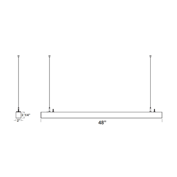 Westgate SCE 4-ft 30W/35W/40W LED Linear Light, CCT Adjustable