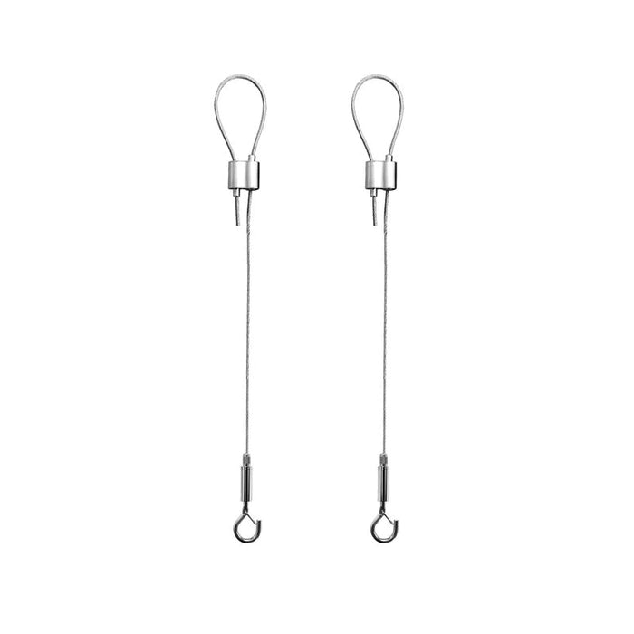 Westgate SCL-GS10 10ft Adjustable 1/16" Double Suspension Cable with Single Keyhole Connector, Loop Gripper On Top (Set of 2)