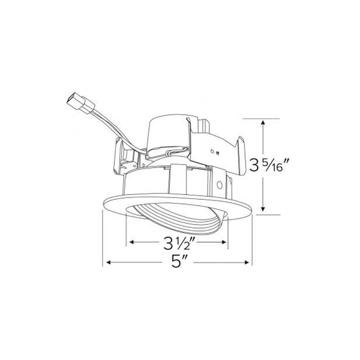 Elco EL414 4" LED Adjustable Gimbal Insert, CCT Selectable