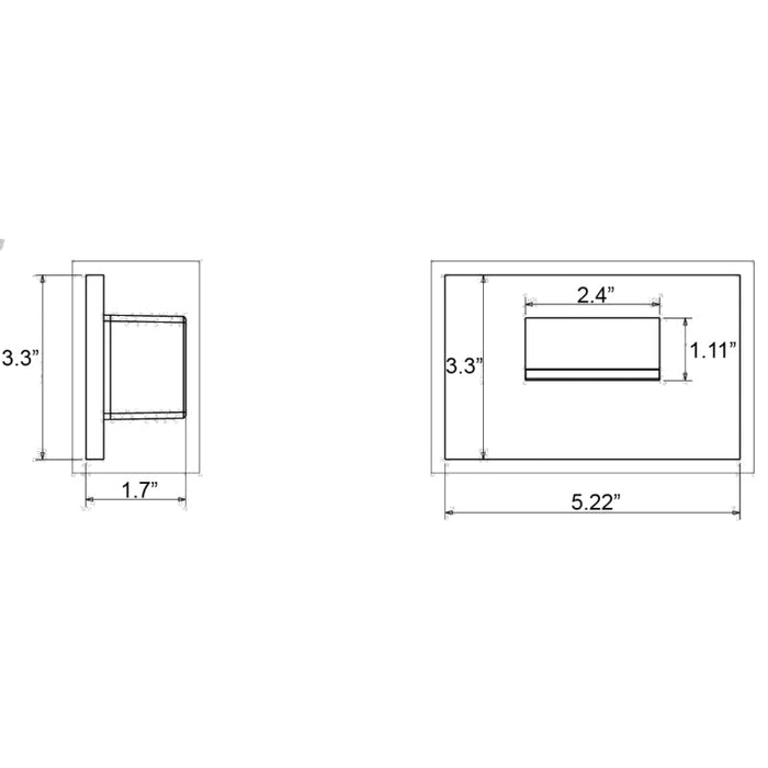 Westgate SLEA 2W 120V LED Step Light, 2700K