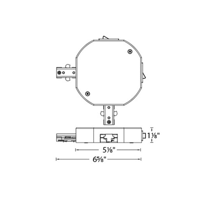 WAC THL-RIGHT H Track Track Current Limiter - Double Live End Right