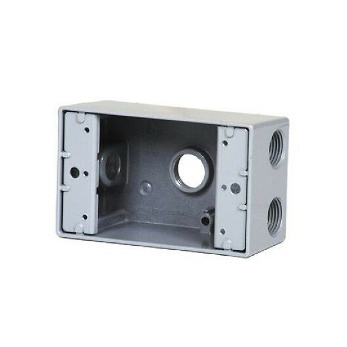 Westgate W1B75-4 One-Gang Weatherproof Box, 3/4" Trade, 4 Outlet Holes