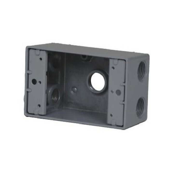 Westgate W1B75-5 One-Gang Weatherproof Box, 3/4" Trade, 5 Outlet Holes