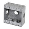 Westgate W2B50-9 Two-Gang Weatherproof Box, 1/2" Trade, 9 Outlet Holes