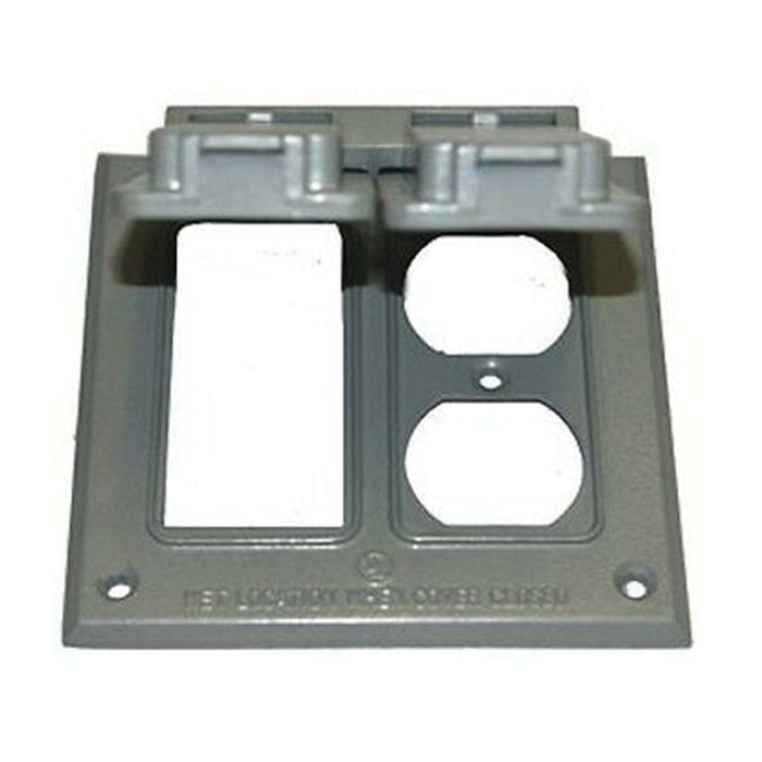 Westgate W2C-GD Two-Gang 1 GFCI & 1 Duplex Receptacle Cover