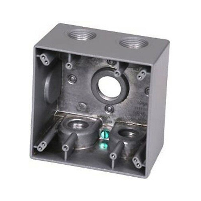 Westgate W2DB100-5 Two-Gang Deep Box, 1" Trade Size, 5 Outlet Holes
