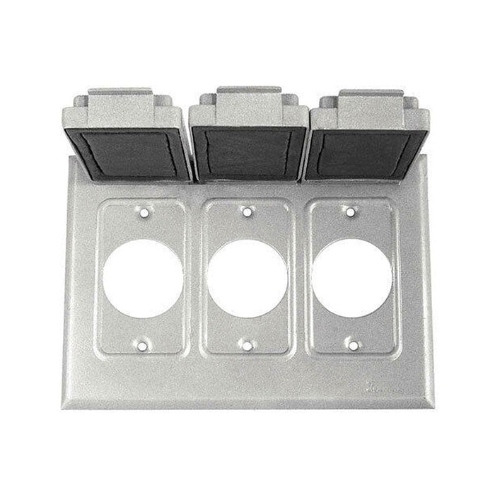 Westgate W3C-3S Three-Gang 3 Single Receptacles Cover