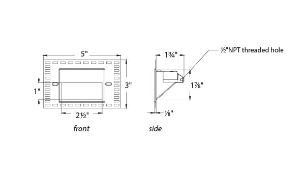 WAC WL-LED100TR 5" LED Step Light