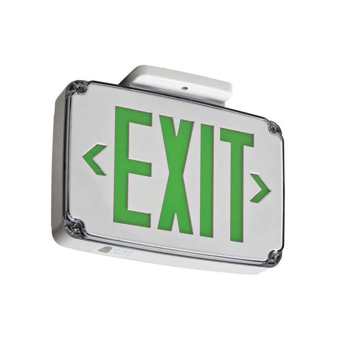 Lithonia WLTE LED Wet Location Exit Sign, Double Face