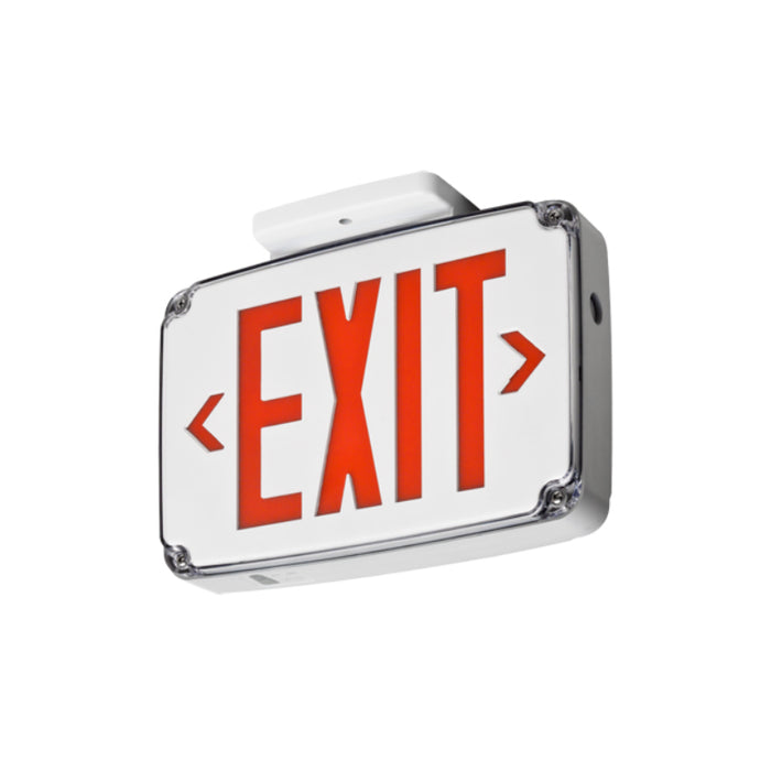 Lithonia WLTE LED Wet Location Exit Sign with Battery Backup, Single Face