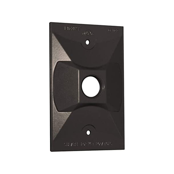 Westgate WRE-1 One Gang Rectangular Cover, 1/2" Trade Size, 1 Outlet Hole