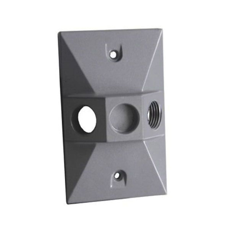 Westgate WRE-2 One Gang Rectangular Cover, 1/2" Trade Size, 2 Outlet Holes