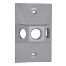 Westgate WRE-3 One Gang Rectangular Cover, 1/2" Trade Size, 3 Outlet Holes