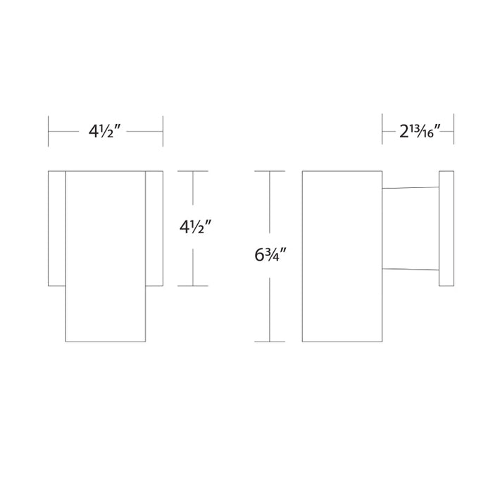 WAC WS-W220208 Cubix 7" Tall LED Wall Mount