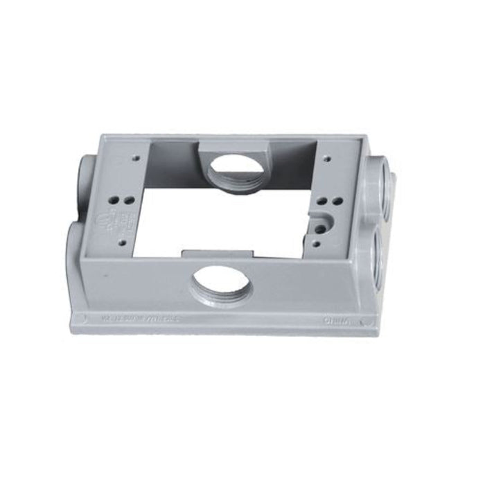 Westgate WXF50-6 One Gang Flanged Extension Box, 1/2" Trade Size, 6 Outlet Holes