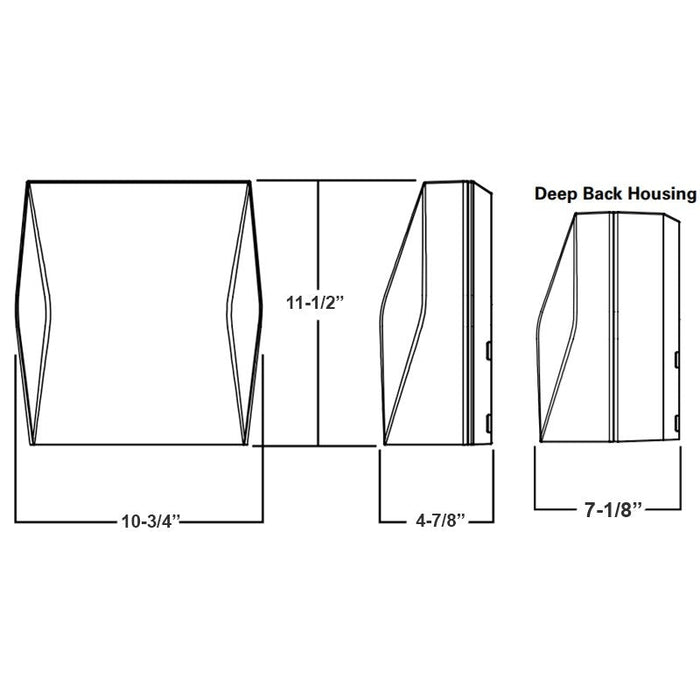Lumark AXCL6A Axcent Large 56W LED Full Cutoff Wall Mount