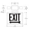 Sure-Lites CHX71 Self Powered 3W LED Exit Sign