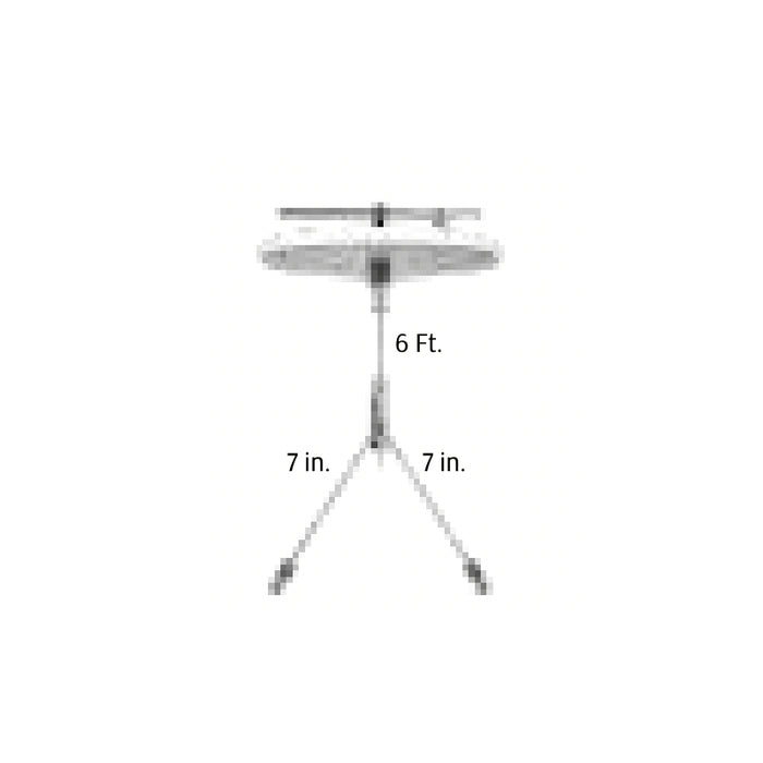 Westgate SCL-CSY1 6ft Adjustable 1/16" Single Suspension Canopy Set with Y Double Keyhole End Connectors, Non-Power Side