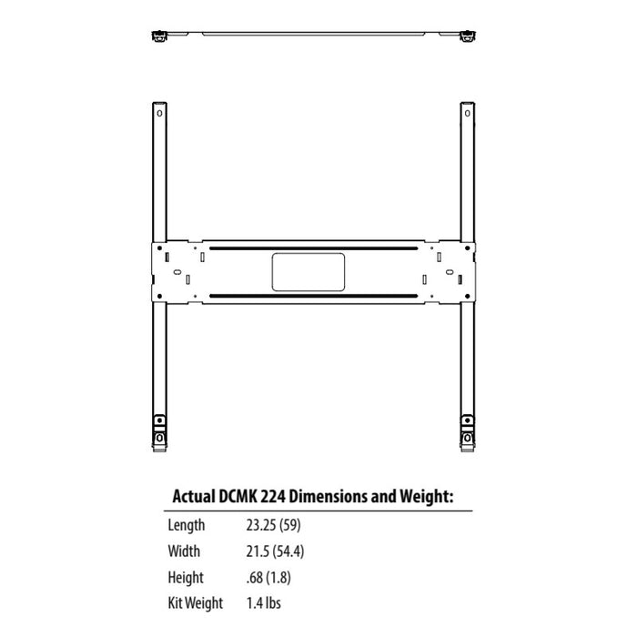 Lithonia DCMK Direct Surface Mount Kit for CPANL LED Flat Panel
