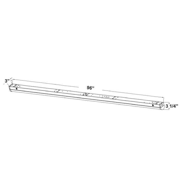 Westgate LSN 8-ft 50W/64W/80W LED Narrow Strip Light