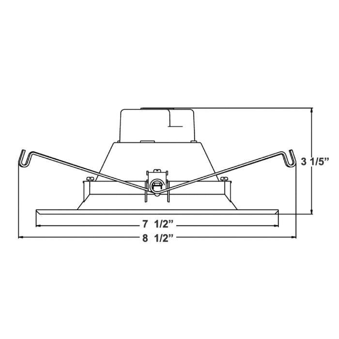 Westgate RDPS6 6" 10W/13W/17W LED Smooth Recessed Retrofit, 5CCT Selectable