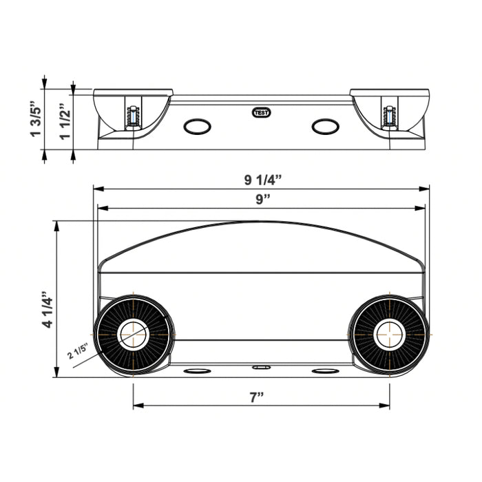 Westgate EL-M1 LED 2-Head Mini Emergency Light