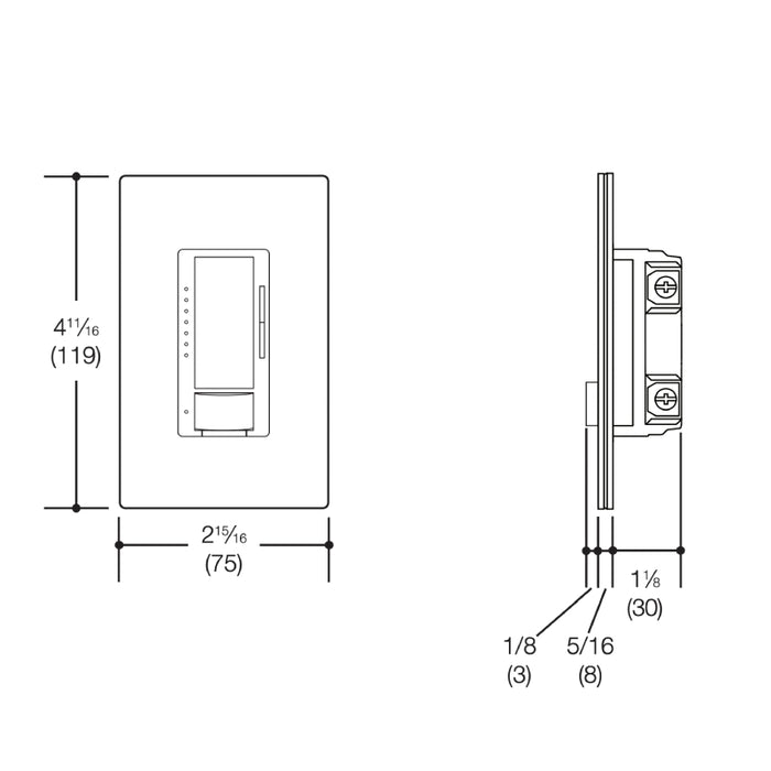 Lutron MSCL-VP153M Maestro In-Wall Vacancy Motion Sensor