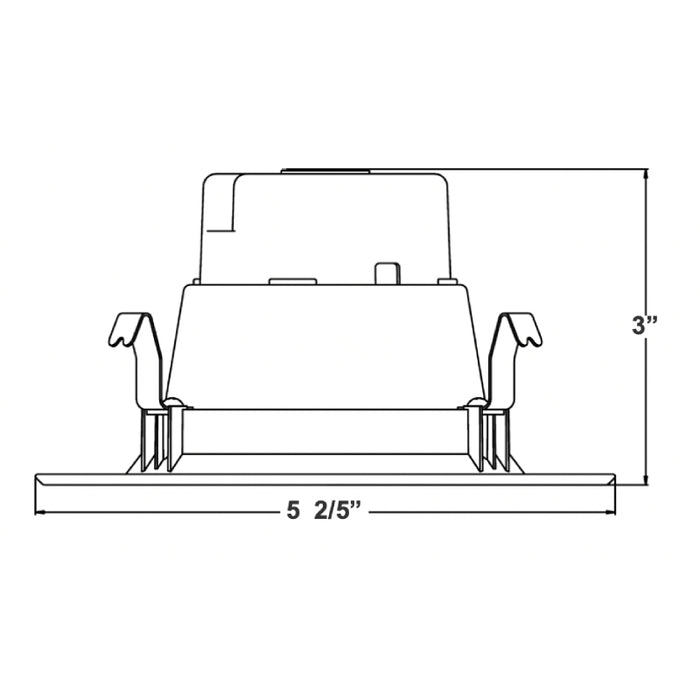 Westgate RDPF4 4" 10W LED Baffle Recessed Retrofit, 5CCT Selectable