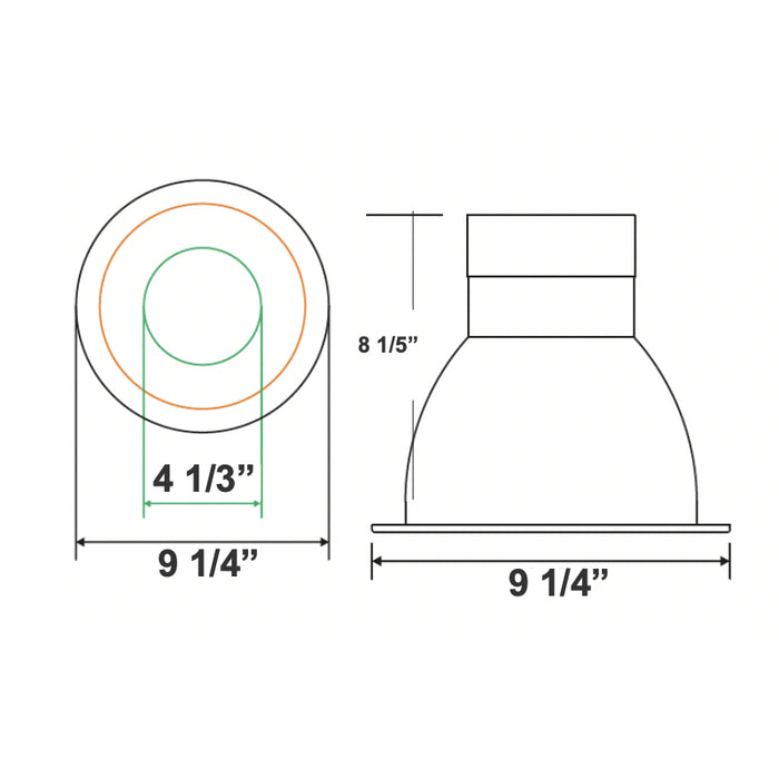 Westgate CRLX8 8" 50W/65W/80W LED Commercial Recessed Light, 3000K