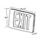 Westgate XD-TH-2 Thin Diecast LED Exit Sign, Double Face